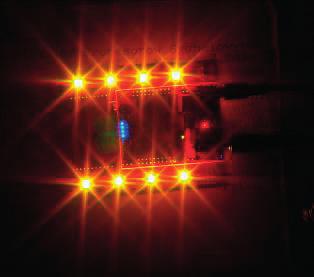 Krok po kroku Kursy EP Drugi projekt Sterowanie dotykowe jasnością Jest również możliwość sterowania dotykowego jasnością diod LED-RGB płytki rozszerzeniowej C2000 LED BoosterPack.