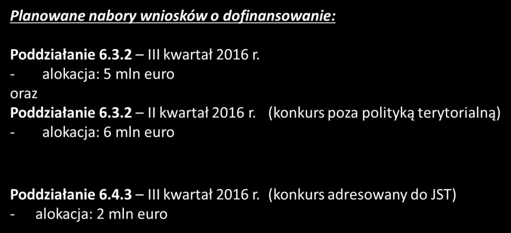 OŚ PRIORYTETOWA 6 Solidarne społeczeństwo i konkurencyjne kadry Poddziałanie 6.3.