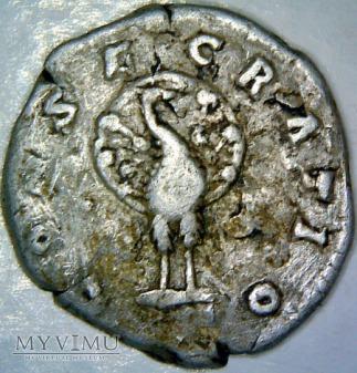 Marcus Aurelius AD 39-80 Silver Denarius Obv: DIVA FAVSTINA PIA- Draped bust right Rev: