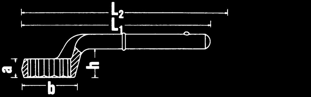 9/7 Zestaw: dwustronne klucze przeubowe FLEXI Trzony rurkowe 5 1 / do kluczy oczkowych jednostronnch Nr 5 L d A A rozm.