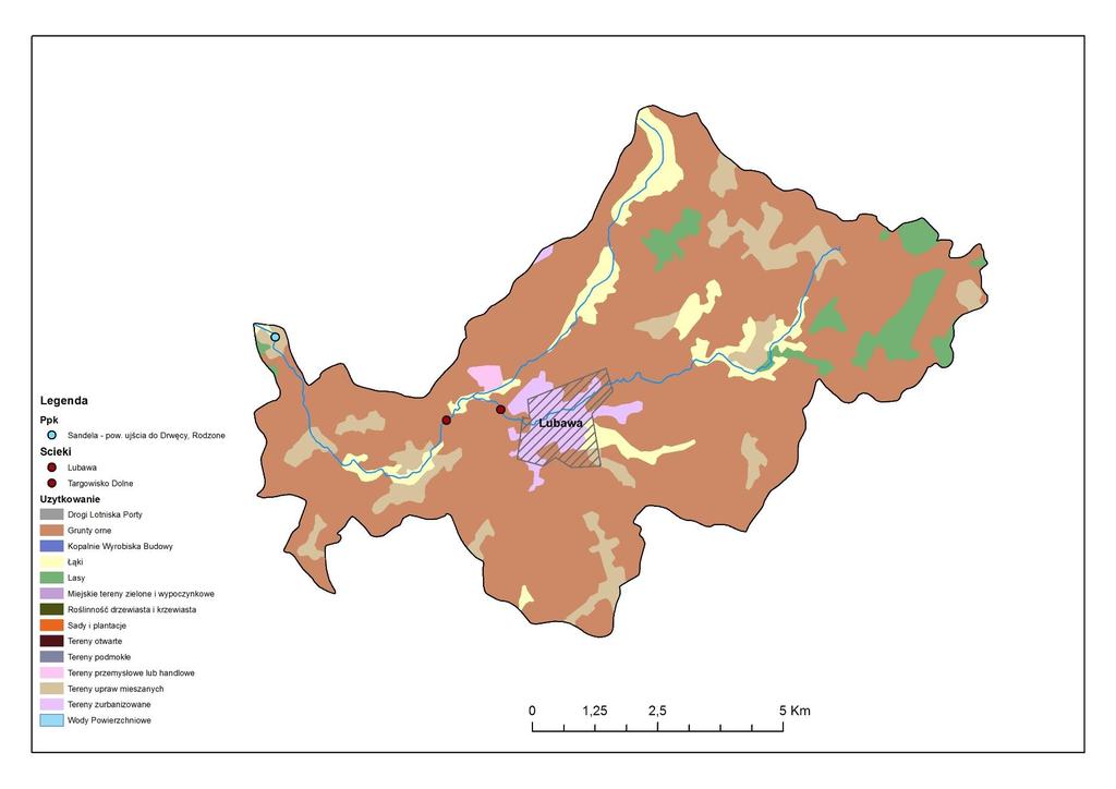 Mapa.. Użytkowanie terenu i