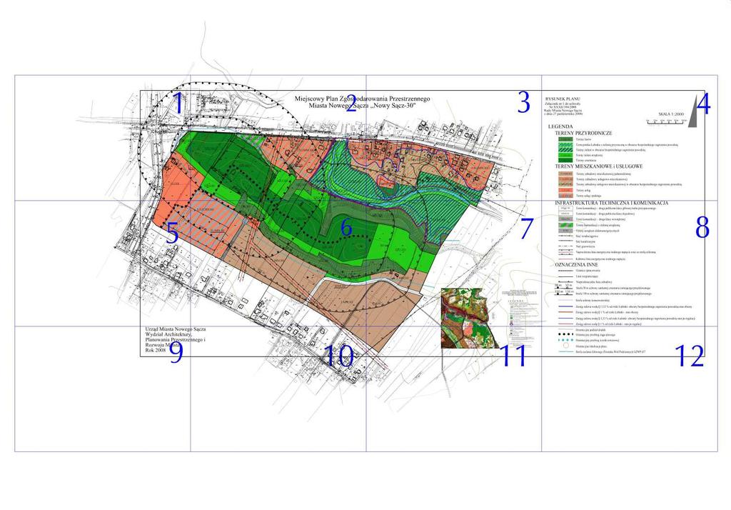 UK AD SEKCJI RYSUNEK PLANU SKALA 1:2000* Dziennik Urzêdowy 30173 * Rysunek planu zosta³ sporz¹dzony w