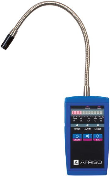 Alarm GSP3: natężenie uchodzącego gazu jest sygnalizowane przez trzy diody LED.
