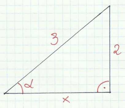 3 Korzystając z tw. Pitagorasa obliczymy ile jednostek ma brakujący bok.