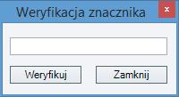 Znacznik jest to unikatowy ciąg znaków tworzony na podstawie danych zawartych w sprawozdaniu.