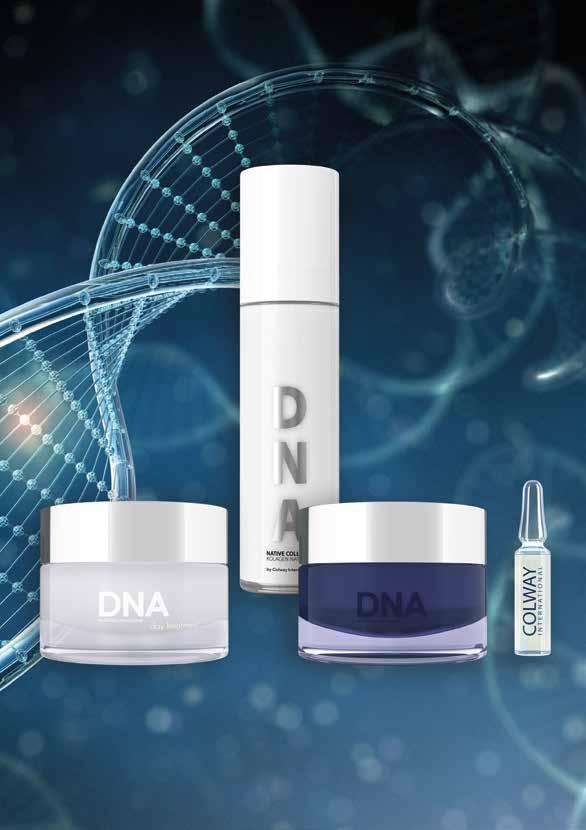 Kolagen Natywny DNA Łączy w sobie naturę i najnowszą inżynierię biochemiczną. Zawiera substancje aktywne wspomagające i aktywizujące naturalne procesy odnowy komórek skóry.