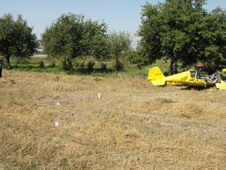 Fot.9 Ogólny widok miejsca wypadku,