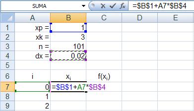 Do komórki B7 wpisujemy formułę (adresy komórek we formule możesz wpisywać ręcznie lub klikać na odpowiednie komórki arkusza.