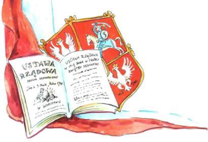 Poezja Józef Relidzyński RADOSNY DZIEŃ Dniu radości, dniu wesela! Jak szeroki polski kraj, Niechaj okrzyk w niebo strzela Vivat! Vivat! Trzeci Maj!