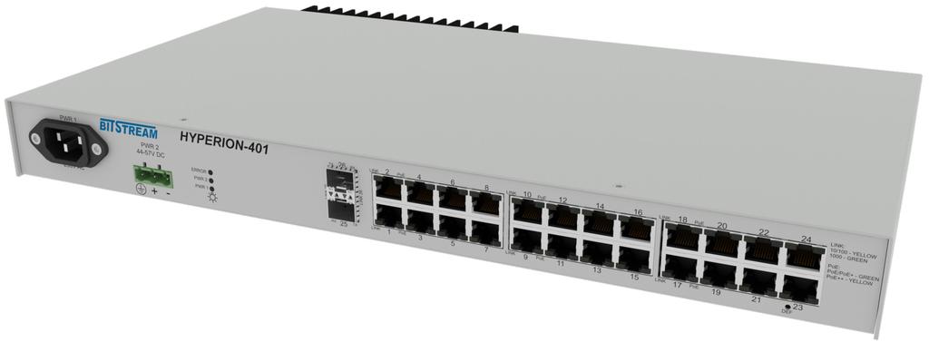 26/36 - portowy L2/L3 przemysłowy przełącznik 10/1 Gigabit Ethernet n x 100M/1G/2.