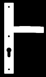 czarna Szyld dolny Klamka jednostronna z szyldem Mocowanie pochwytu KLAMKA KMT LAMBDA jednostronna stosowana do pochwytu (aluminium anodowane) (wspomaganie sprężyny) kolor: czarna zawarta w cenie