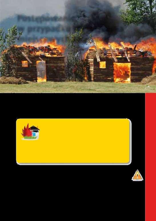 pożar Postępowanie w przypadku wystąpienia miejscowych zagrożeń POŻAR Pamiętaj! Ogień rozprzestrzenia się błyskawicznie!