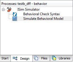 -- Stimulus process stim_proc: process begin wait; end process; EN; wait for 2 ns; wait for 2 ns; wait for 2 ns; Po przełączeniu widoku okna drzewa projektu z implementacji na symulację, proszę