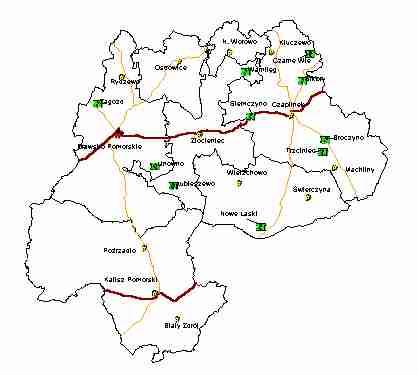 13 II. DZIAŁALNOŚĆ JEDNOSTEK STRAŻY W POSZCZE- GÓLNYCH GMINACH Ilość oraz rozmieszczenie jednostek OSP na terenie powiatu drawskiego obrazuje poniższa mapka.