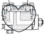 BUDOWA WEWNĘTRZNA I CZĘŚCI ZAWORÓW Zawory DN 1¼ do 4 (32 do 100 mm) Zawór regulacyjny ciśnienia dolotowego HA2B Kołnierz SW 1/2 (lub inny) Zespół zaworów sterujących Zawór elektromagnetyczny HS6 dla
