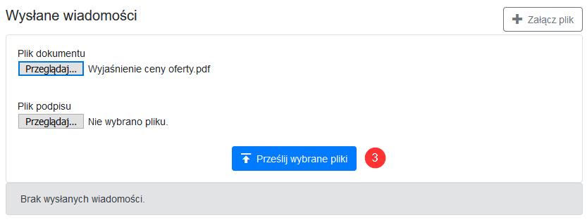 systemowym o prawidłowym przesłaniu pliku, a szczegółowe