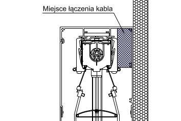 UWAGA: Dosunąć profil prowadzący do dolnej krawędzi prowadnicy (dosunąć do zaślepki prowadnicy). Górna część profilu prowadzącego musi swobodnie wystawać z prowadnicy w kasecie podtynkowej. Rys.