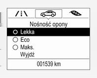 292 Pielęgnacja samochodu się ciśnienia powietrza w oponach. Sprawdzić ciśnienie powietrza w oponach. Komunikaty dotyczące stanu pojazdu 3 135.
