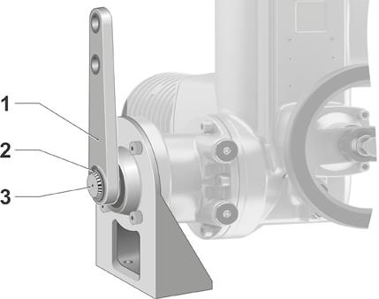 2 Montaż napędu niepełnoobrotowego na armaturze 2 Montaż napędu niepełnoobrotowego na armaturze 2.2.1 Zmiana położenia dźwigni W razie potrzeby można zmienić położenie dźwigni obrotowej.