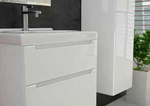 GOTOWE ROZWIĄZANIA rzemyślane zestawy szafek z umywalkami oraz zestawów z lustrem, które ułatwiają szybką i bezproblemową aranżację łazienki.