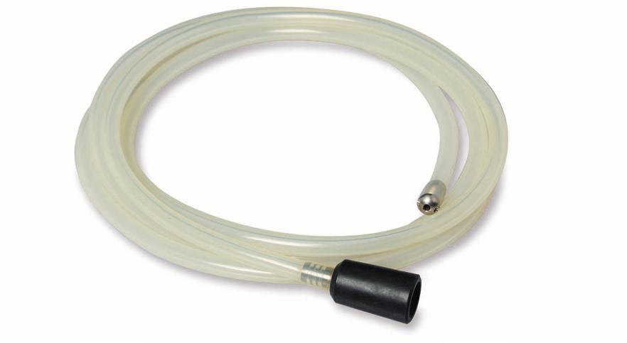 pompa układu SCR Przy wymianie środka AdBlue * (wodny roztwór mocznika) 1 zasobnik podciśnienia z dyszą Venturi ego (podłączany) 1 przezroczysty wąż ssący, długość 2,50 m, podłączany Dostawa w