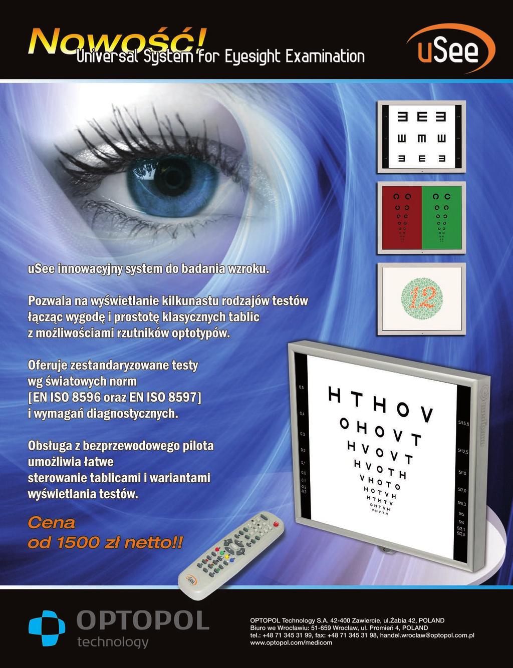 19 magia okularów kontaktologia optometria Formularz zamówienia bezpłatnej prenumeraty Wypełnienie formularza i przesłanie go na adres redakcji listem, e-mailem lub faksem jest równoznaczne z