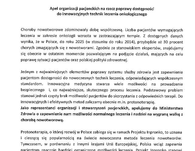 Protonoterapia nowe szanse zwalczania nowotworów Pacjenci z krajów sąsiedzkich mają dostęp do protonoterapii między innymi w ośrodkach : Monachium, Praga Eksperci z Europejskiego Stowarzyszenia