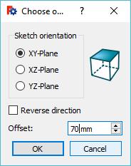 TWORZENIE STOJAKA NA DŁUGOPISY KORZYSTAJĄC Z NARZĘDZIA WYCIĄGANIA (LOFT) KROK 1. We FreeCAD wybierz Utwórz nowy dokument Part Design Utwórz nowy szkic Płaszczyzna X-Y a następnie kliknij OK. KROK 2.