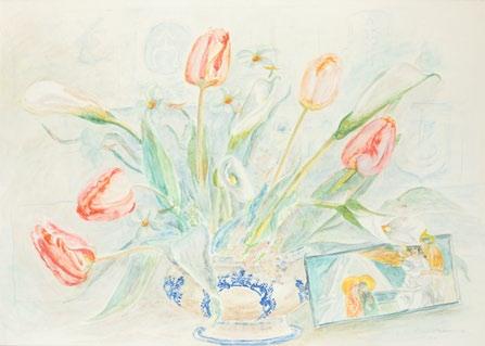 65 Maja Berezowska (1898 Baranowicze 1978 Warszawa) Tulipany w wazonie, 1968 r.