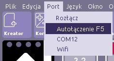 Gdy wybierzemy Tak program spróbuje automatycznie połączyć się z ECU. Gdy wybierzemy Nie konieczne do nawiązania połączenia będzie ręczne wybranie portu z listy portów COM.