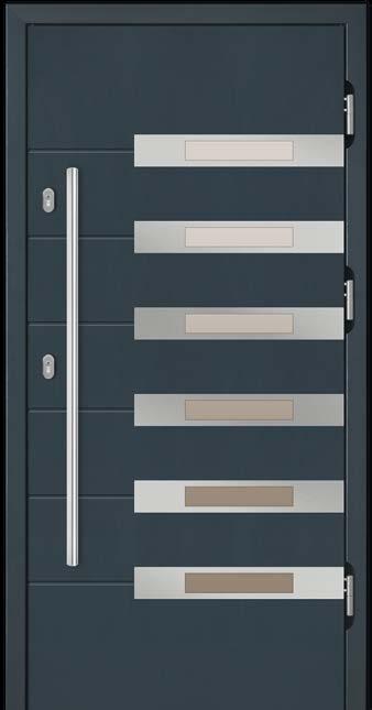 DRZWI ZEWNĘTRZNE PŁYCINOWE INOX GR.