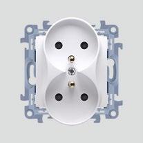 Biały 11 Kremowy 41 CP1.01/.. Przycisk bez piktogramu (moduł) AX, 250 V~, zaciski śrubowe. CP1L.01/.. Przycisk bez piktogramu z podświetleniem LED (moduł) AX, 250 V~, zaciski śrubowe. CP2.01/.. Podwójny przycisk (moduł) AX, 250 V~, zaciski śrubowe.