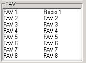 5.g Lista ulubionych Odbiornik FinePass dysponuje osiem list ulubionych dla TV i radia, na których można zapisywać wybrane kanały.