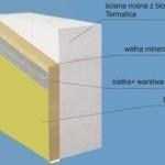 Ściany wielowarstwowe Beton komórkowy Termalica można również używać do murowania ścian dwu- i wielowarstwowych. Do tego celu należy stosować bloczki odmiany: 600, 650 kg/m3 o grubości 240 lub 200 mm.