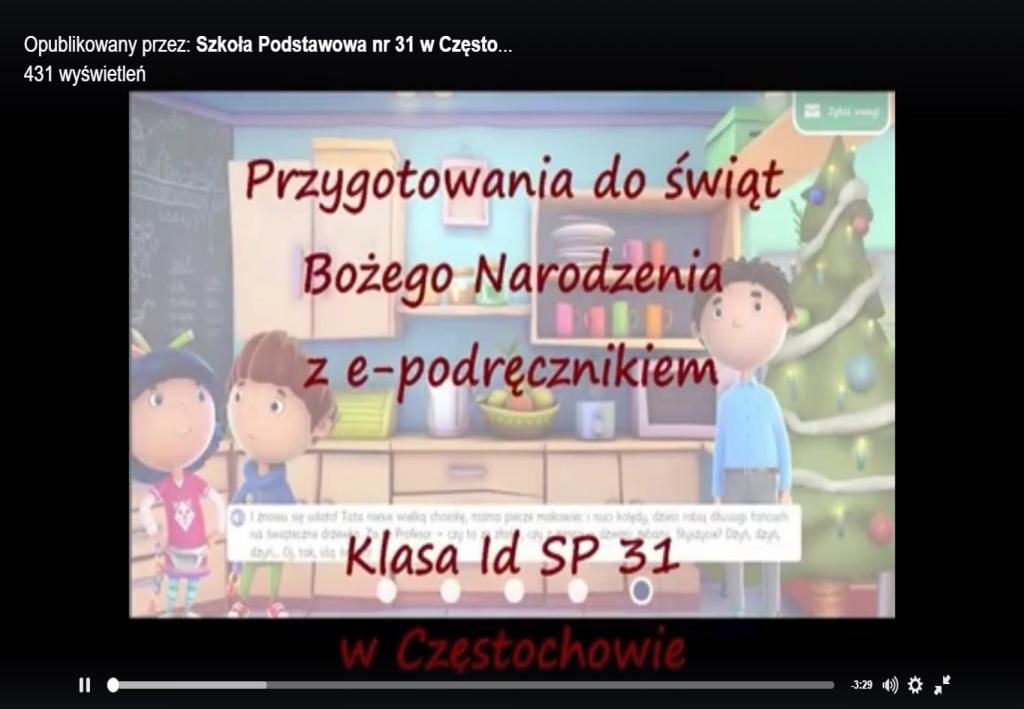 Projekt został zrealizowany i zaprezentowany w postaci relacji filmowej, sporządzonej w programie Photo Story 3 for Windows, zamieszczonej