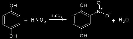 Zapisz równanie reakcji jego nitrowania n C = 65,45 12 = 5,454 C : H : O = 3 : 3 : 1 = 6 : 6 : 2 benzeno-1,4-diol (1,4-dihydroksybenzen) n H = 5,45 1 = 5,45 n O = 29,1 16 = 1,819 C6H4(OH)2 = 110