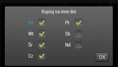 Instrukcja IGNEO touch 3.2 PROGRAMY CZASOWE Aby przejść do menu programów czasowych na ekranie stanu kotła, ogrzewania lub wody należy nacisnąć przycisk z programem czasowym.