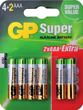 4,26 4,09 4,76* Bateria GP LR20 Alkaline blister