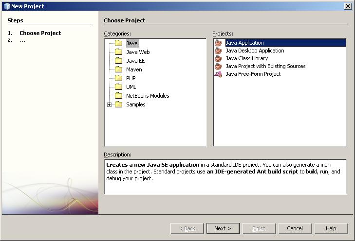 Ćwiczenie 1 Uruchamianie programu w Netbeans Uruchom środowisko Netbeans.
