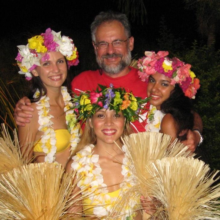 wyspie Rarotonga. Wieczorem.