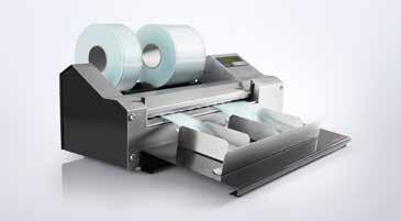Pouchmaker Urządzenie do wytwarzania torebek sterylizacyjnych hm8000as-v Umożliwia zgrzewanie rękawów papier/folia oraz Tyvek /folia, zarówno płaskich jak i z fałdą.