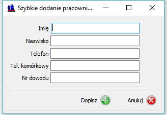 Szybkie dopisanie