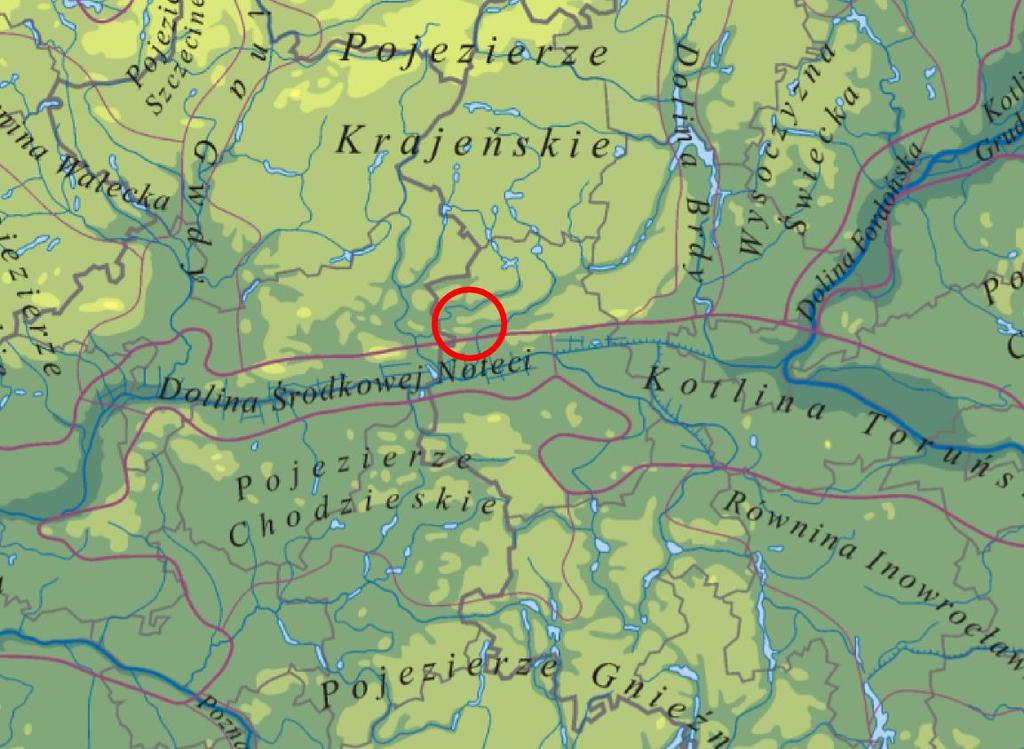 Green Key Aktualizacja Programu Ochrony Środowiska dla Gminy Sadki 2.2. POŁOŻENIE GEOGRAFICZNE Zgodnie z fizyczno - geograficzną regionalizacją Polski, według J.