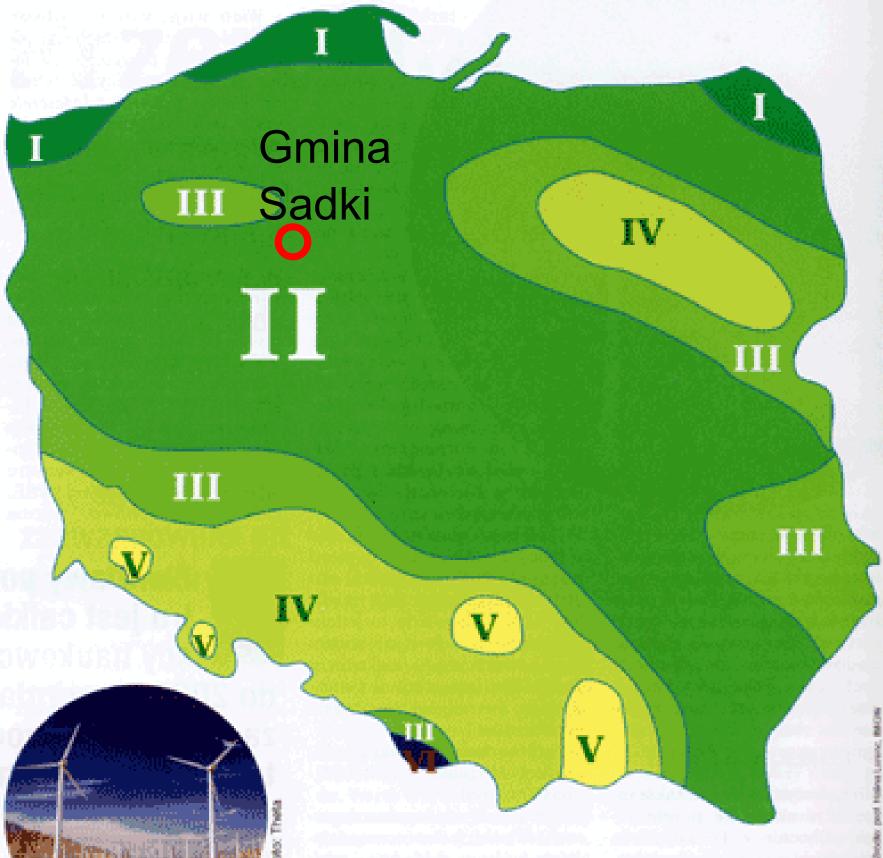 Green Key Aktualizacja Programu Ochrony Środowiska dla Gminy Sadki jednostki na długości 12,951 km. Linia średniego napięcia (15 kv) napowietrzna ma długość 92,476 km, a linia kablowa 5,453 km.