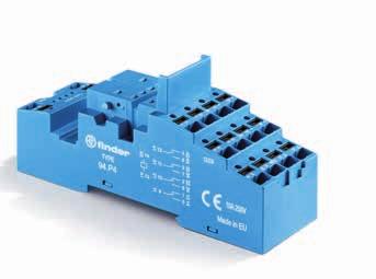 SERIA SERIA 94 Gniazda i akcesoria dla przekaźników Serii 94.P4 060.