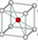 tetrahedrycznych = przestrzennie centrowany