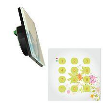 Czytnik kart Unique z frontem szklanym, interfejs bibibus (RS485), elegancki wygląd, bibi-r41 montaż na puszce instalacyjnej 60mm, dostępne kolory: jasnoszary, czarny, 450,00 wymiary: 86 x 86 x 32mm,