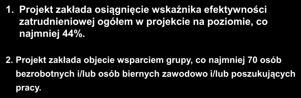 Kryteria specyficzne dostępu 1.