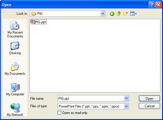 Oprogramowanie aplikacji PtG Converter - Lite Uruchom "PtG Converter - Lite".