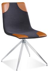 Lars 1 krzesło tapicerowane, tkanina+ekoskóra kolor: c.